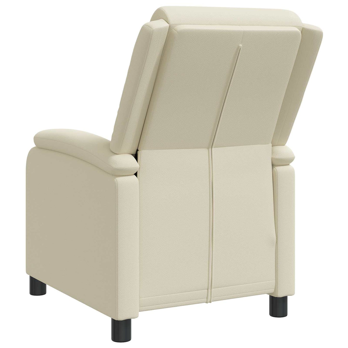 Relaxfauteuil Crèmekleurig Kunstleer