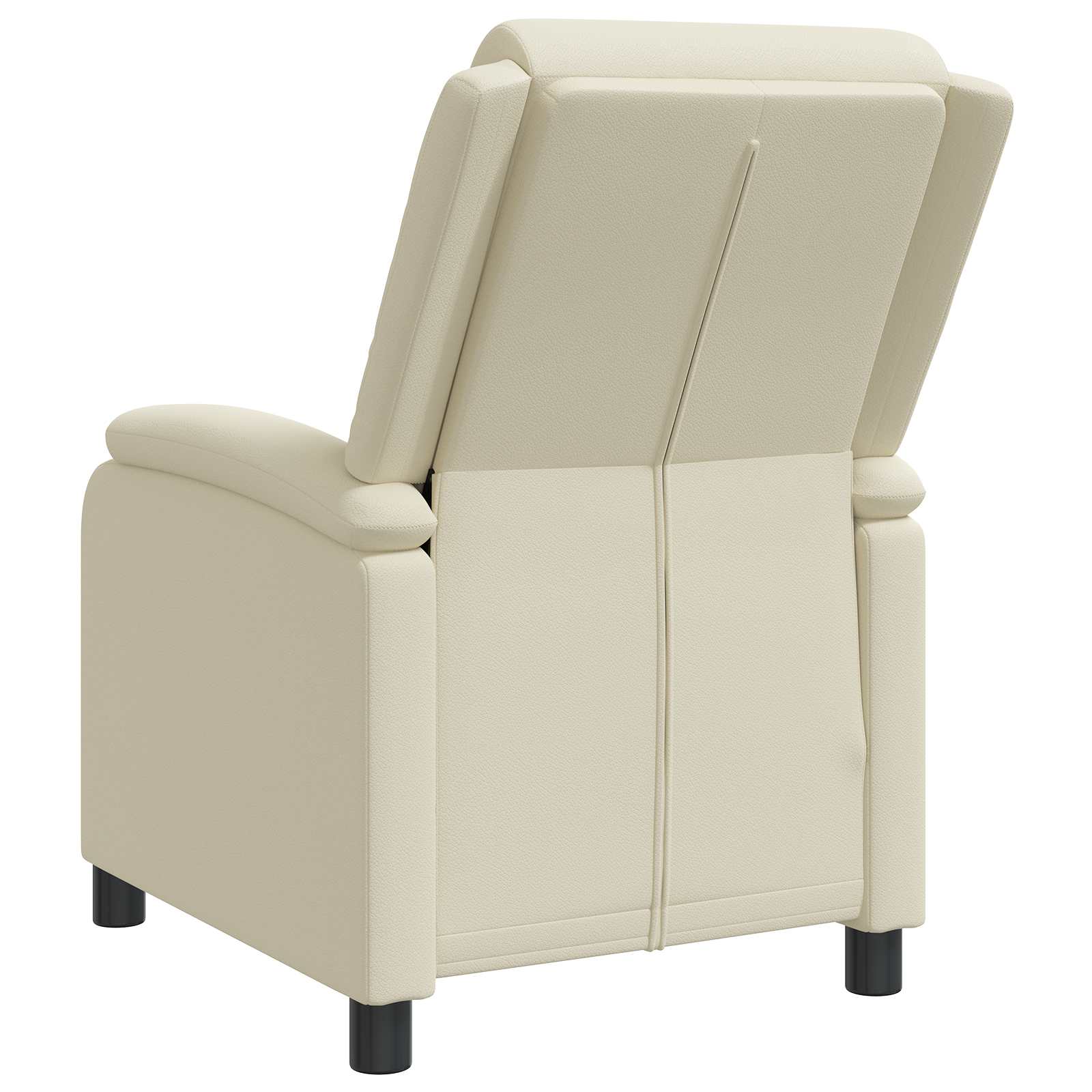 Relaxfauteuil Crèmekleurig Kunstleer