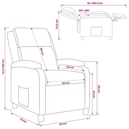 Relaxfauteuil Rood Kunstleer