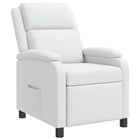 Relaxfauteuil wit kunstleer 66x95x100 cm