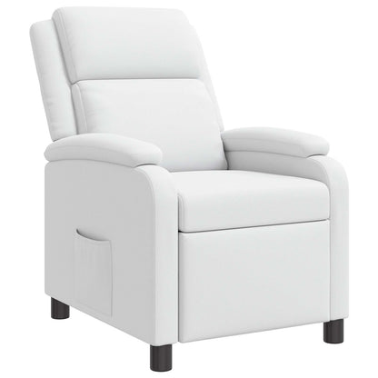 Relaxfauteuil Wit Kunstleer