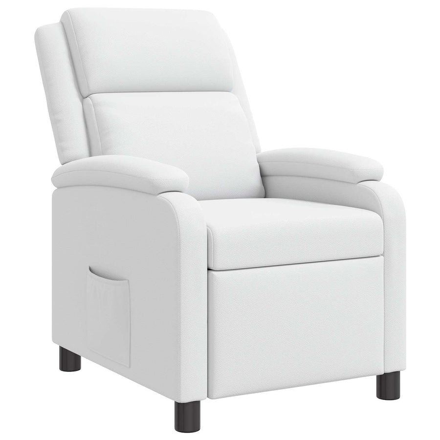 Relaxfauteuil Wit Kunstleer