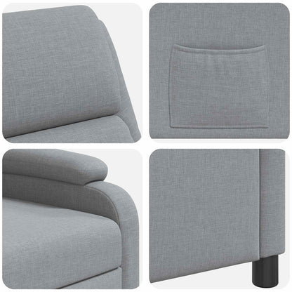 Relaxfauteuil Lichtgrijs Stof