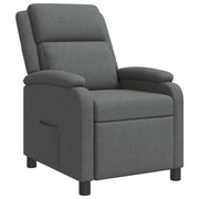Relaxfauteuil donkergrijs stof 66x95x100 cm