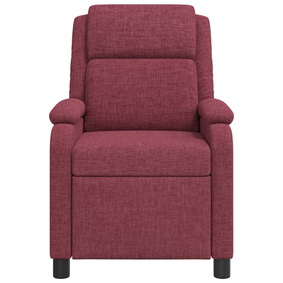 Relaxfauteuil Wijnrood Stof