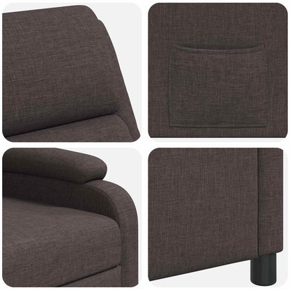 Relaxfauteuil Donkerbruin Stof