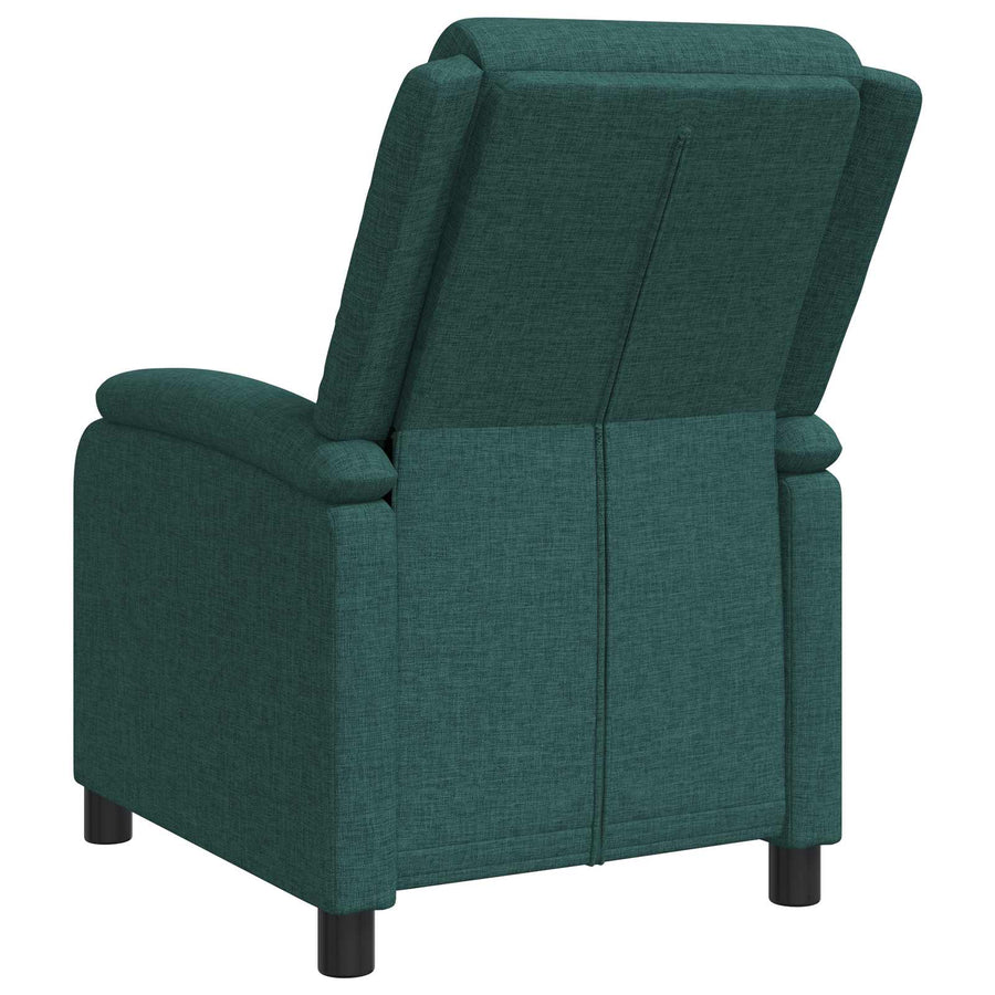 Relaxfauteuil Donkergroen Stof