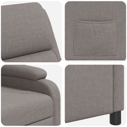 Relaxfauteuil Taupe Stof