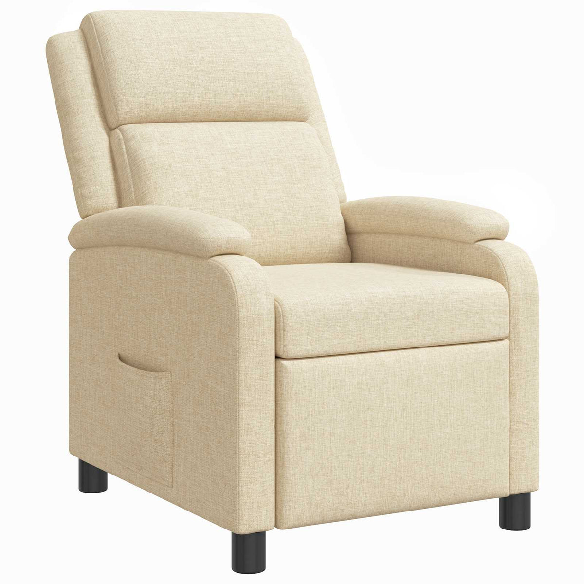 Relaxfauteuil Crèmekleurig Stof