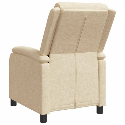 Relaxfauteuil Crèmekleurig Stof