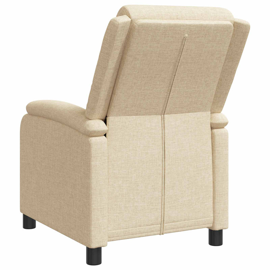 Relaxfauteuil Crèmekleurig Stof