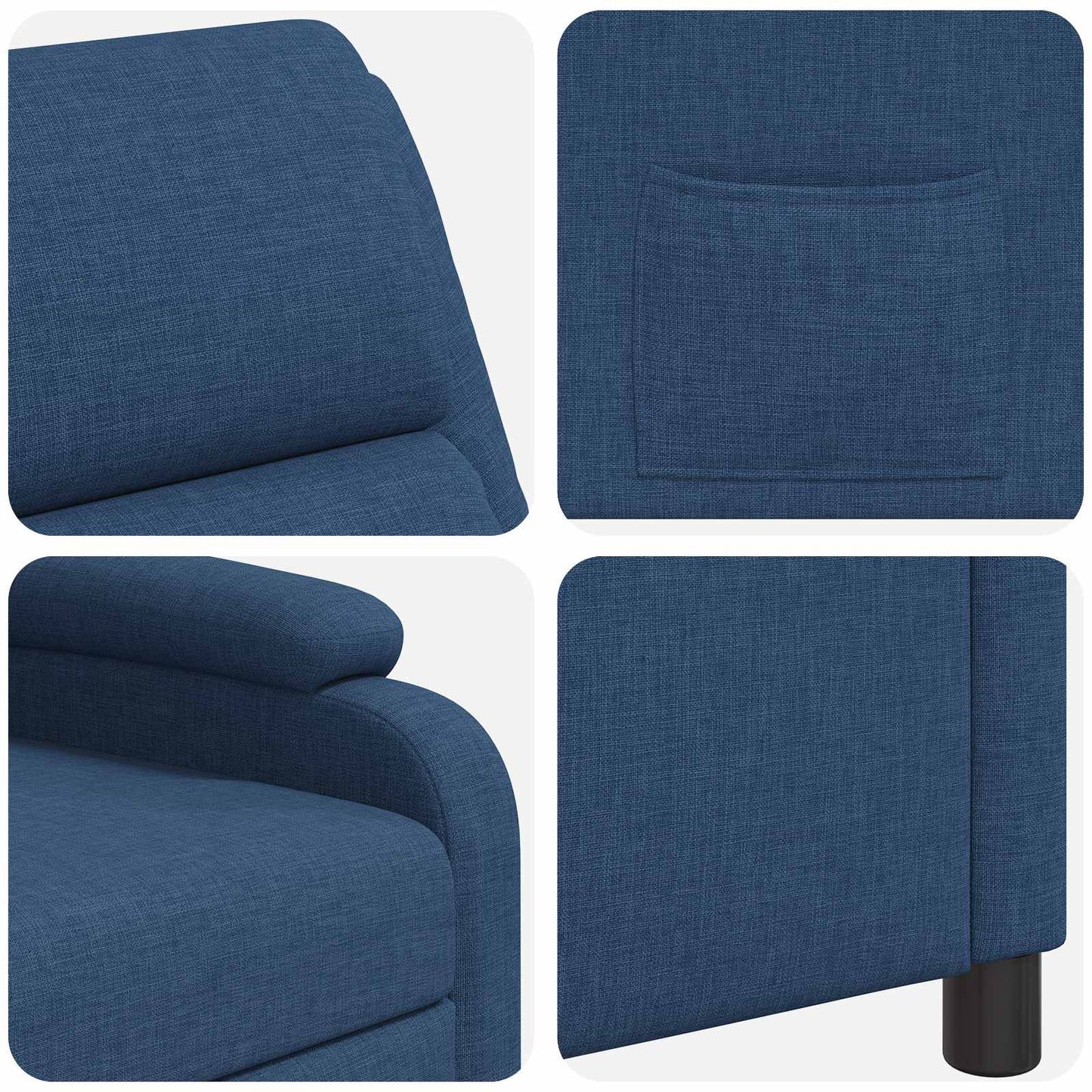 Relaxfauteuil Blauw Stof
