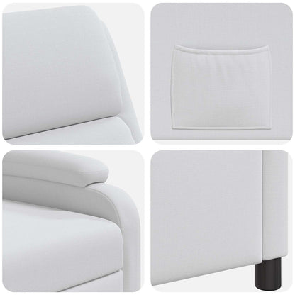 Relaxfauteuil Wit Stof