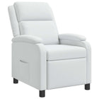 Relaxfauteuil wit stof 66x95x100 cm