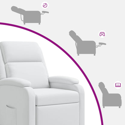 Relaxfauteuil Wit Stof