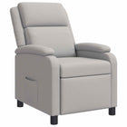 Relaxfauteuil wolkengrijs stof 66x95x100 cm