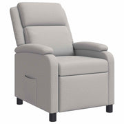 Relaxfauteuil wolkengrijs stof 66x95x100 cm