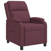 Relaxfauteuil paars stof 66x95x100 cm