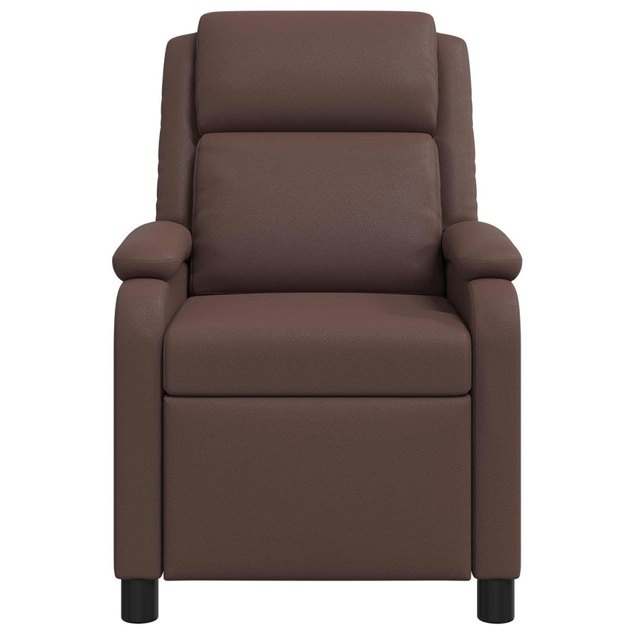 Massage Recliner Bruin Kunstleer