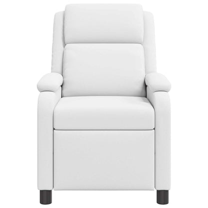 Massage Recliner Wit Kunstleer