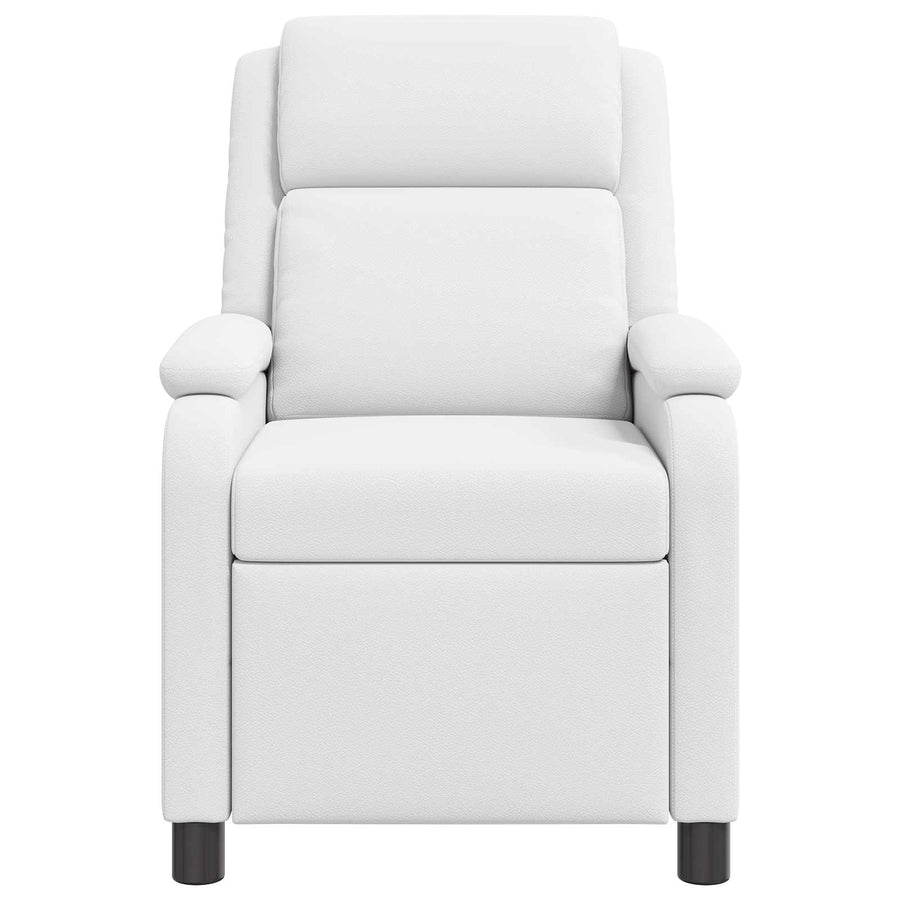 Massage Recliner Wit Kunstleer