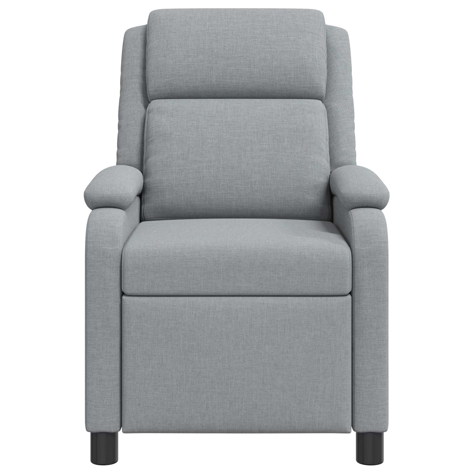 Massage Recliner Lichtgrijs Stof