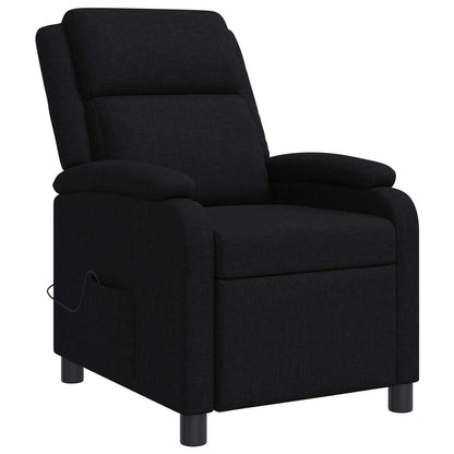 Massage Recliner Zwart Stof