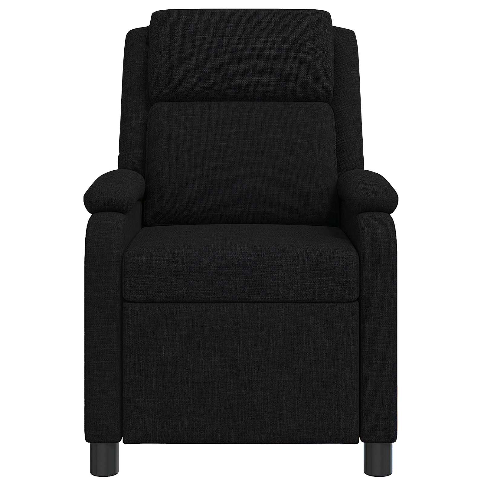 Massage Recliner Zwart Stof