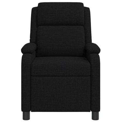 Massage Recliner Zwart Stof