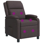 Fauteuil massage 66x95x100 cm donkerbruin