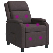 Fauteuil massage 66x95x100 cm donkerbruin