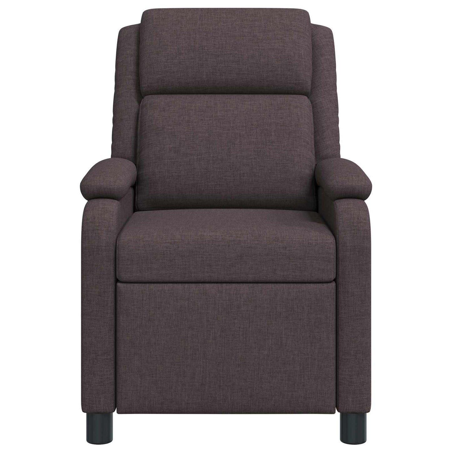 Massage Recliner Donkerbruin Stof