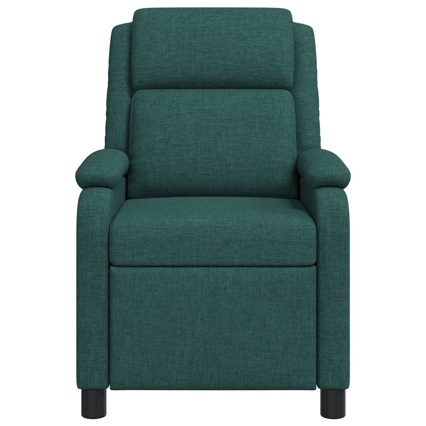 Massage Recliner Donkergroen Stof