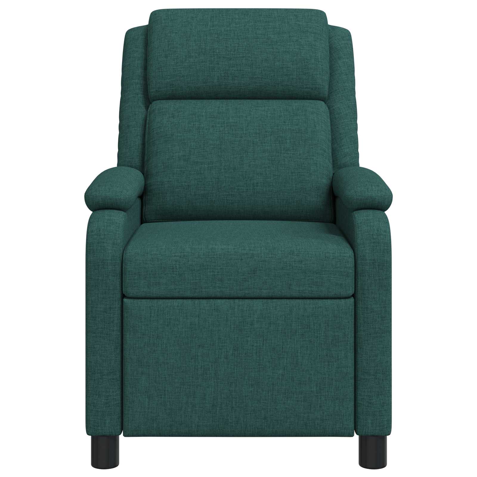 Massage Recliner Donkergroen Stof