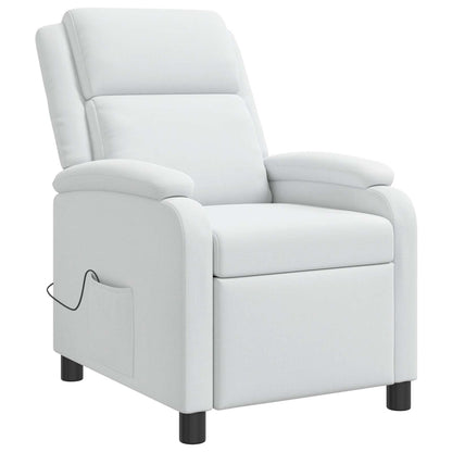 Massage Recliner Wit Stof