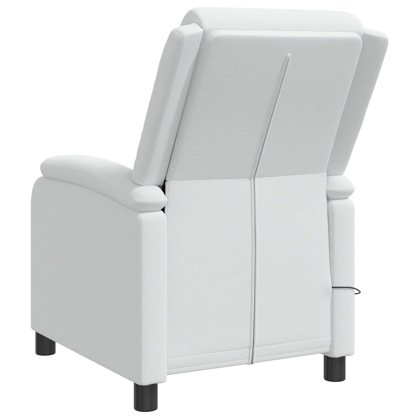 Massage Recliner Wit Stof