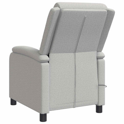 Massage Recliner Wolkengrijs Stof Wolkengrijze stof