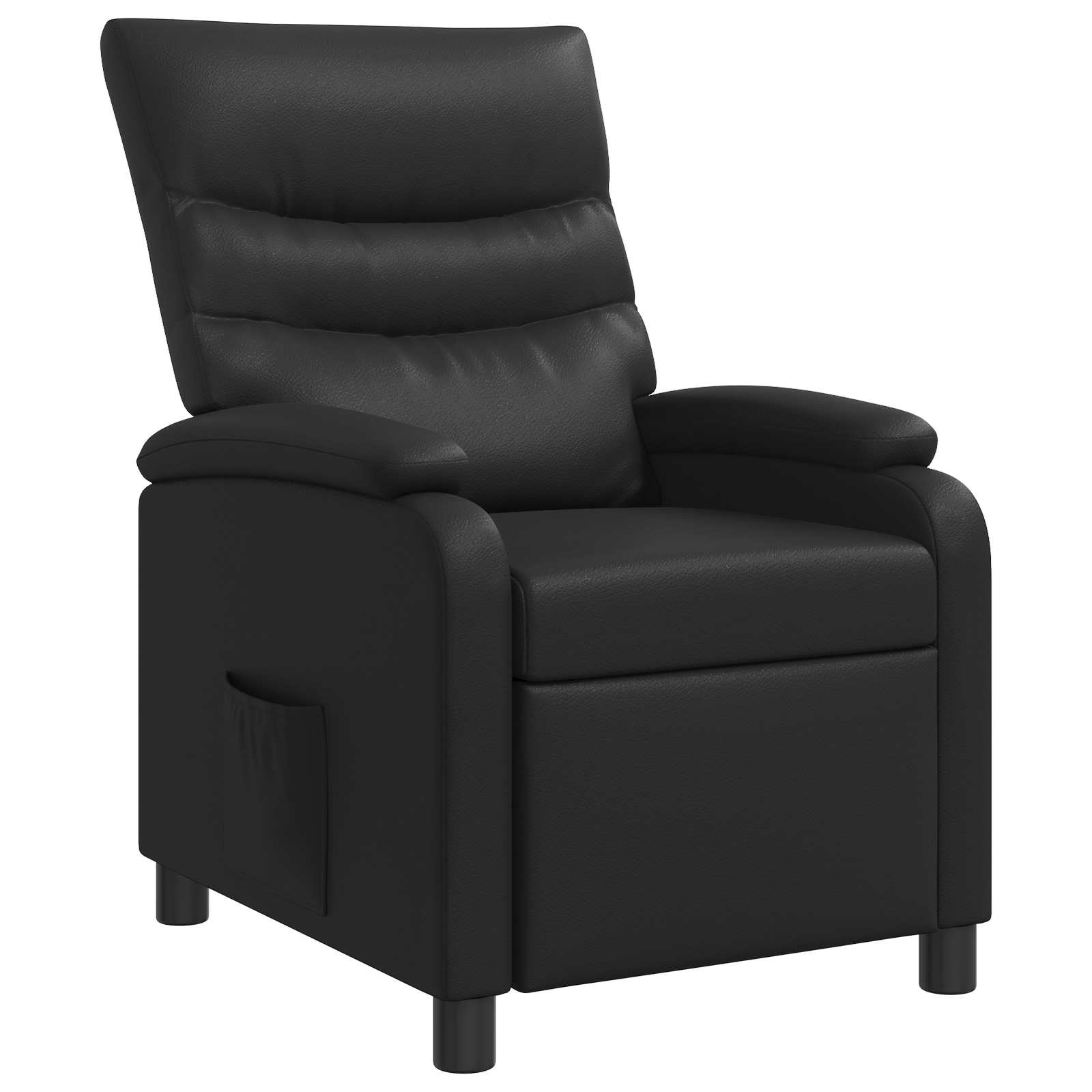 Relaxfauteuil Zwart Kunstleer