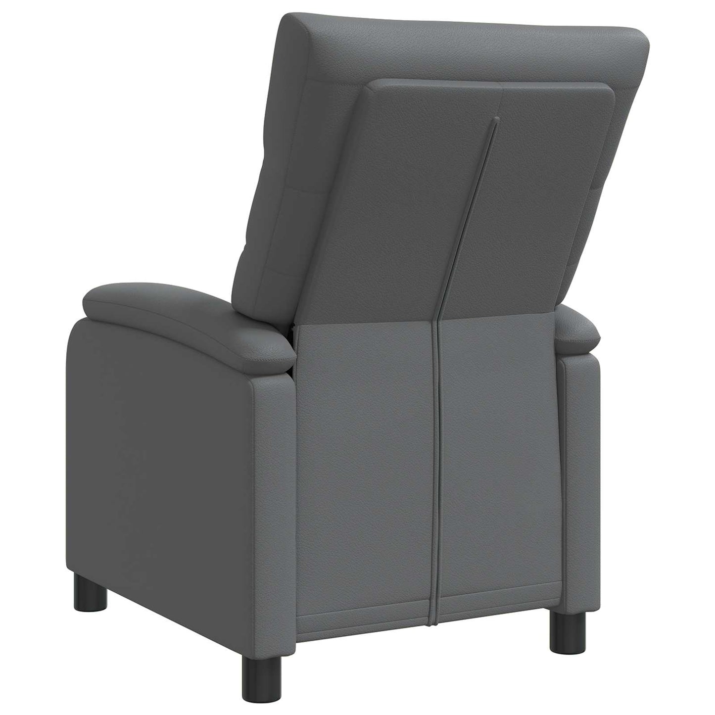 Relaxfauteuil Grijs Kunstleer