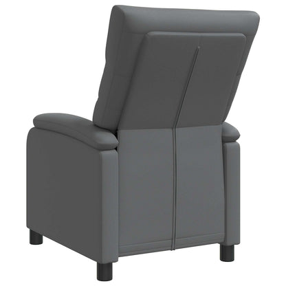 Relaxfauteuil Grijs Kunstleer