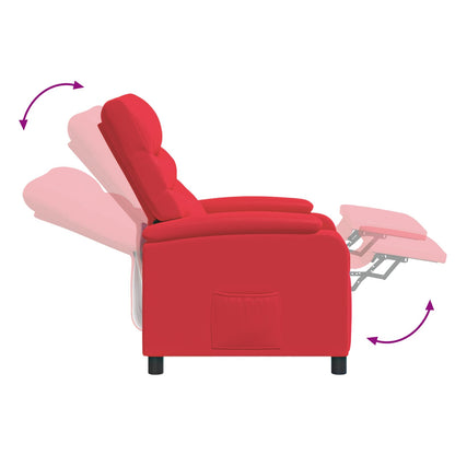 Relaxfauteuil Rood Kunstleer