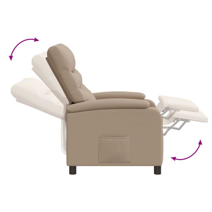 Relaxfauteuil Cappuccino Kunstleer