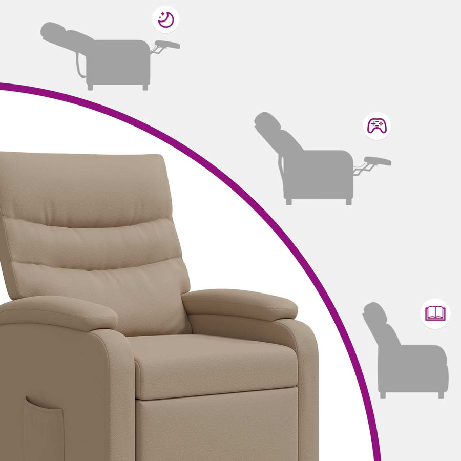 Relaxfauteuil Cappuccino Kunstleer