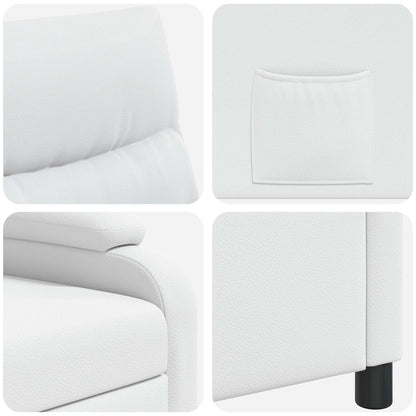 Relaxfauteuil Wit Kunstleer