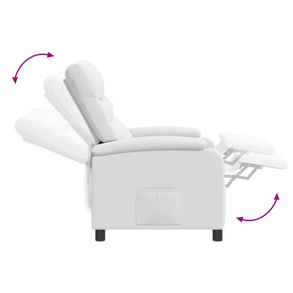 Relaxfauteuil Wit Kunstleer