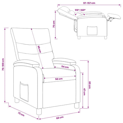 Relaxfauteuil Wit Kunstleer