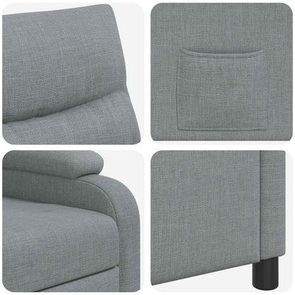 Relaxfauteuil Lichtgrijs Stof