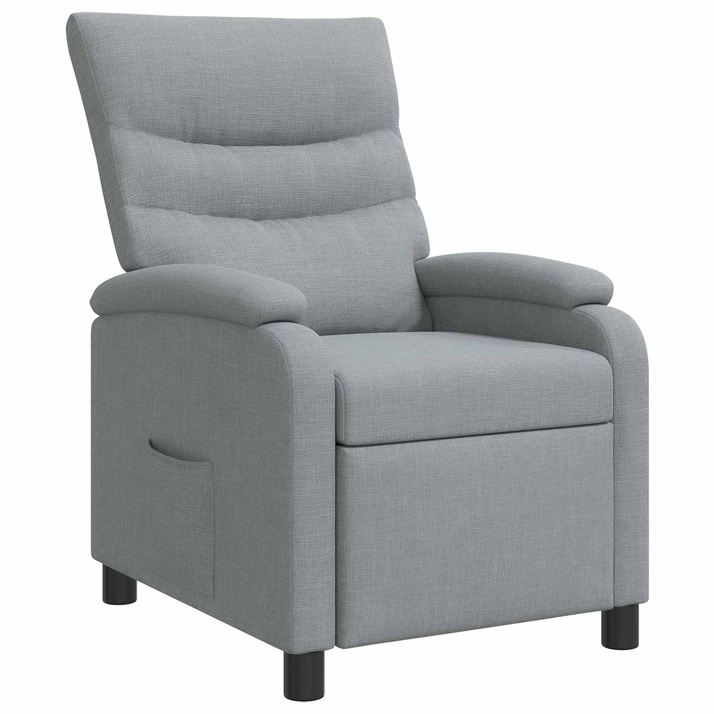 Relaxfauteuil Lichtgrijs Stof