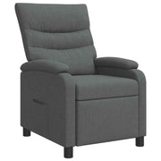 Relaxfauteuil donkergrijs stof 66x95x100 cm