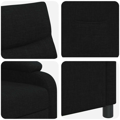 Relaxfauteuil Zwart Stof